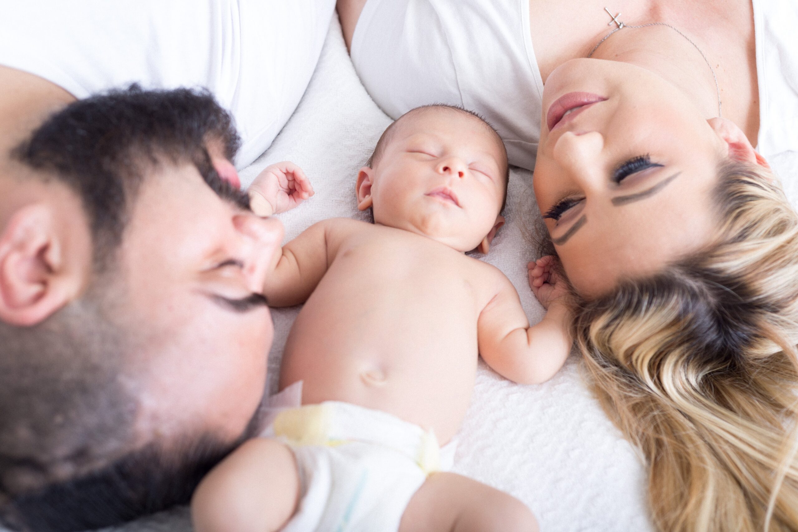 Baby with parents
